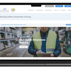 A computer showing a website